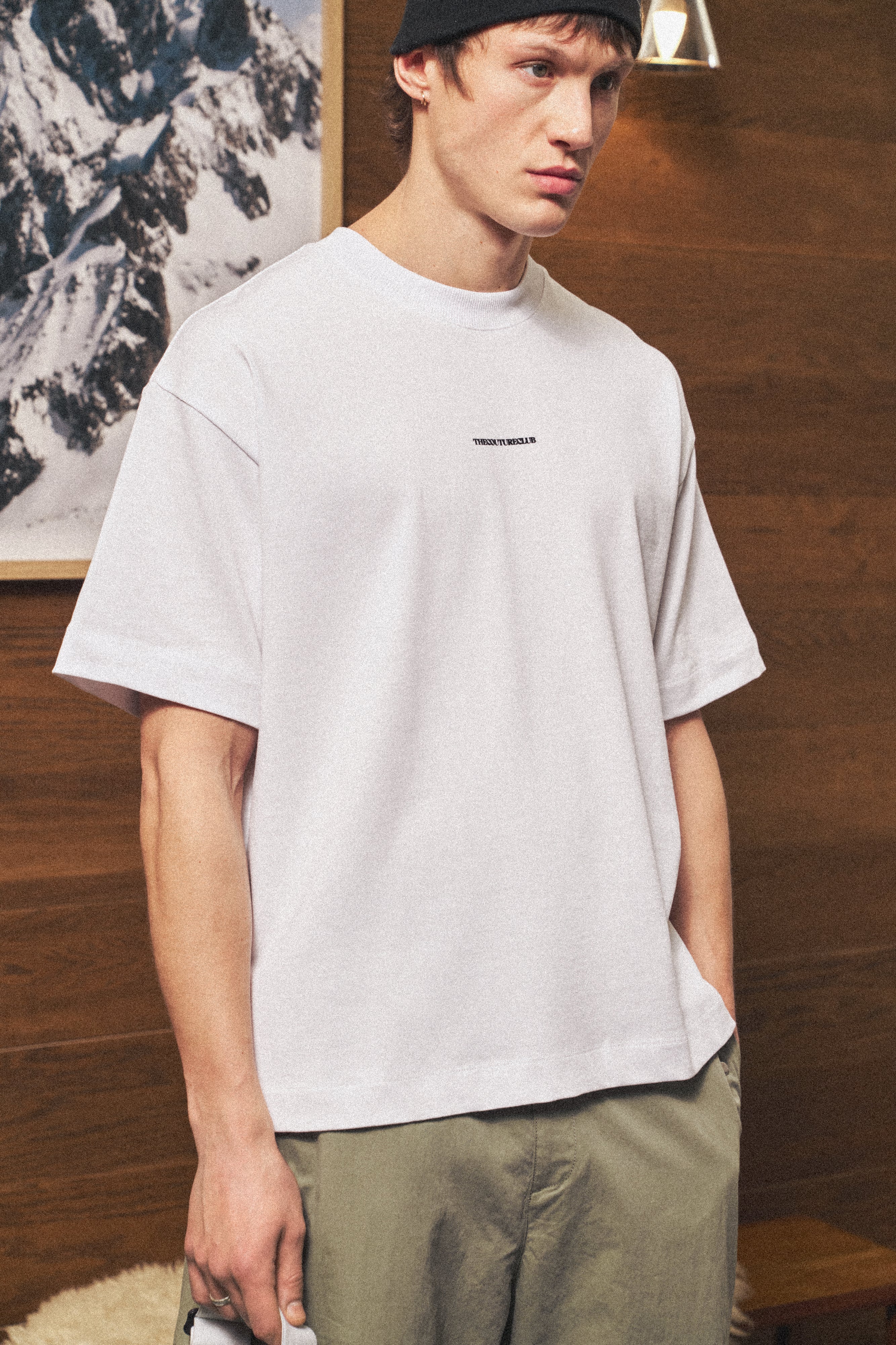 DOUBLE MICRO COPYRIGHT PRINT T-SHIRT - WHITE - Image 3