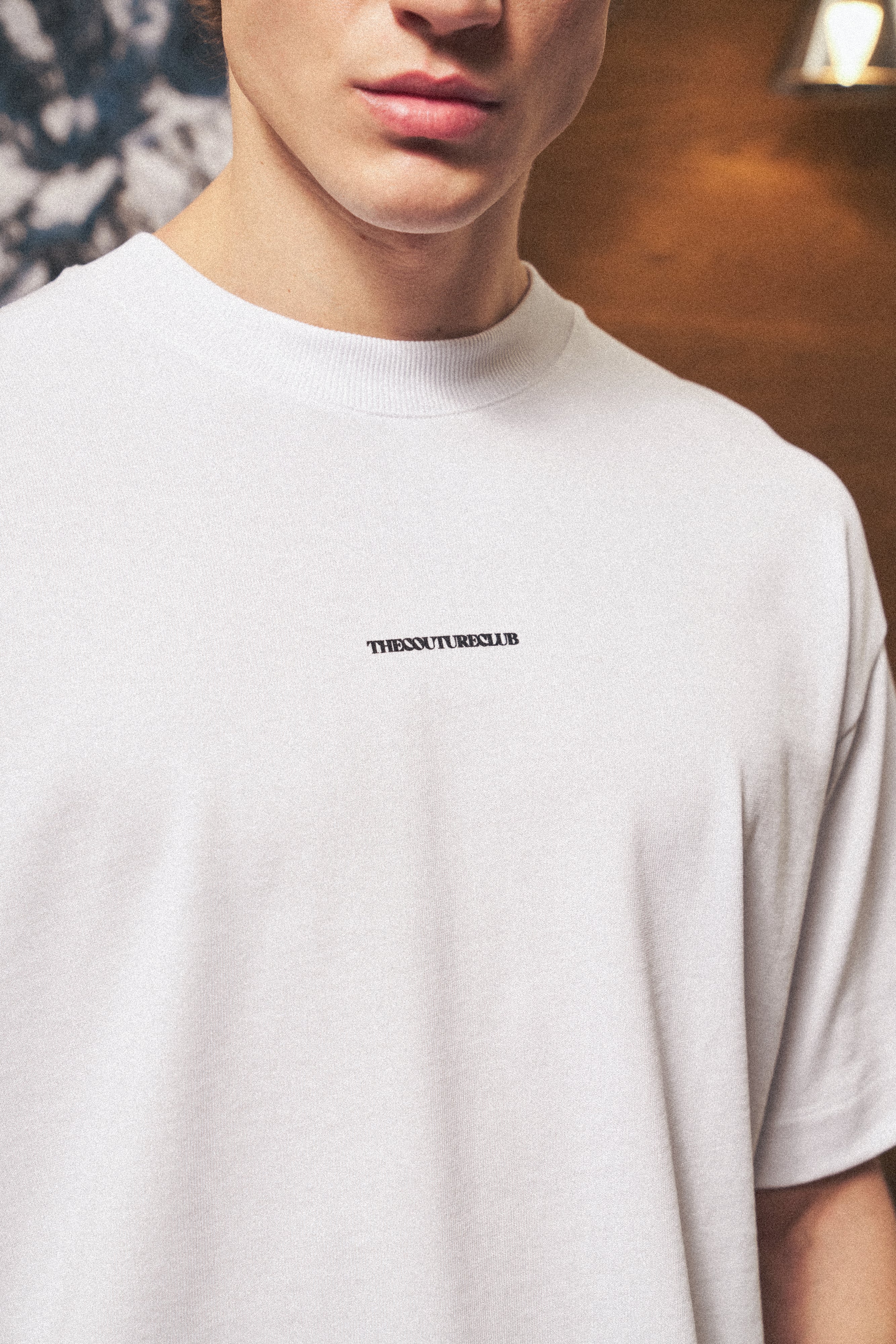 DOUBLE MICRO COPYRIGHT PRINT T-SHIRT - WHITE - Image 4