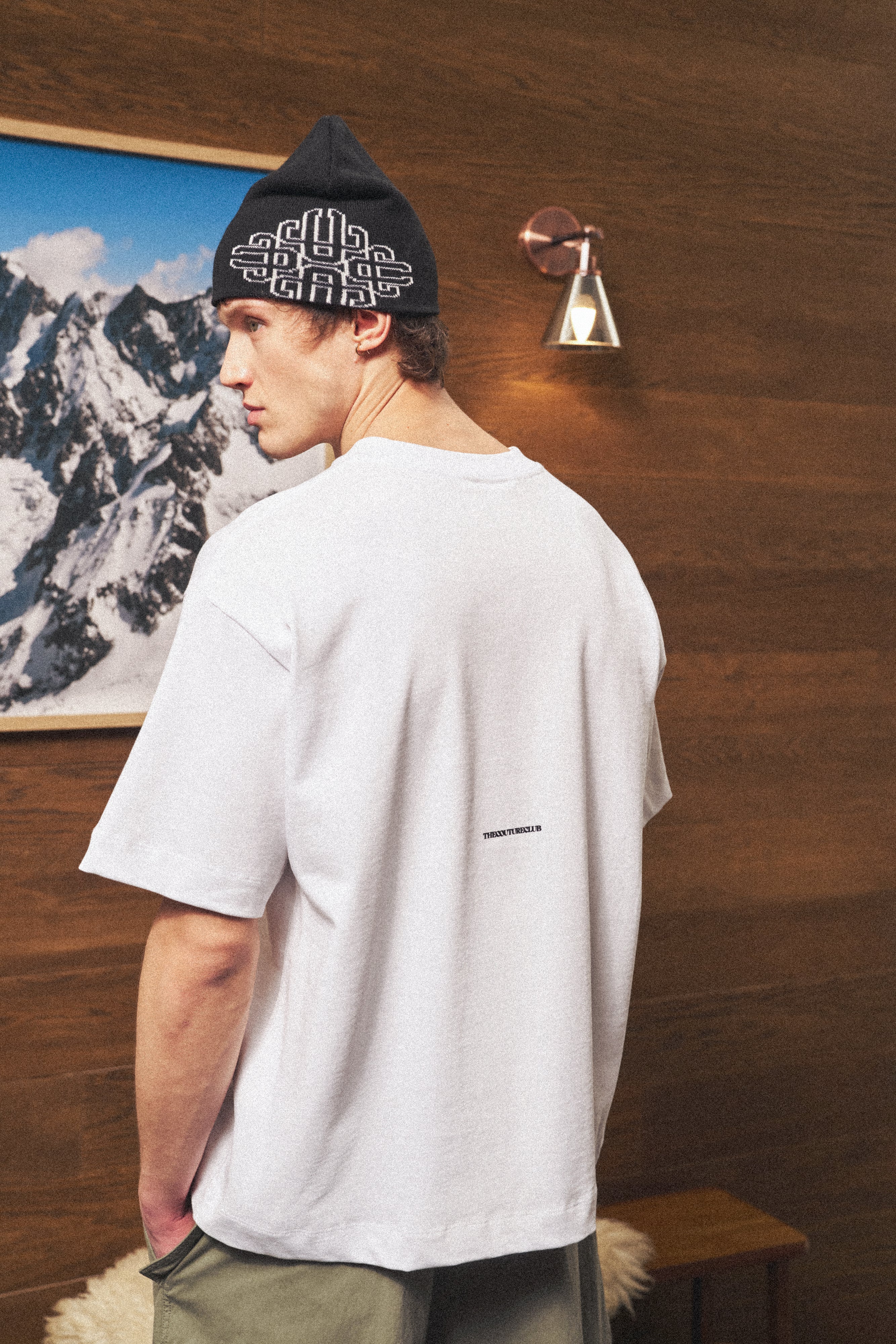 DOUBLE MICRO COPYRIGHT PRINT T-SHIRT - WHITE - Image 5