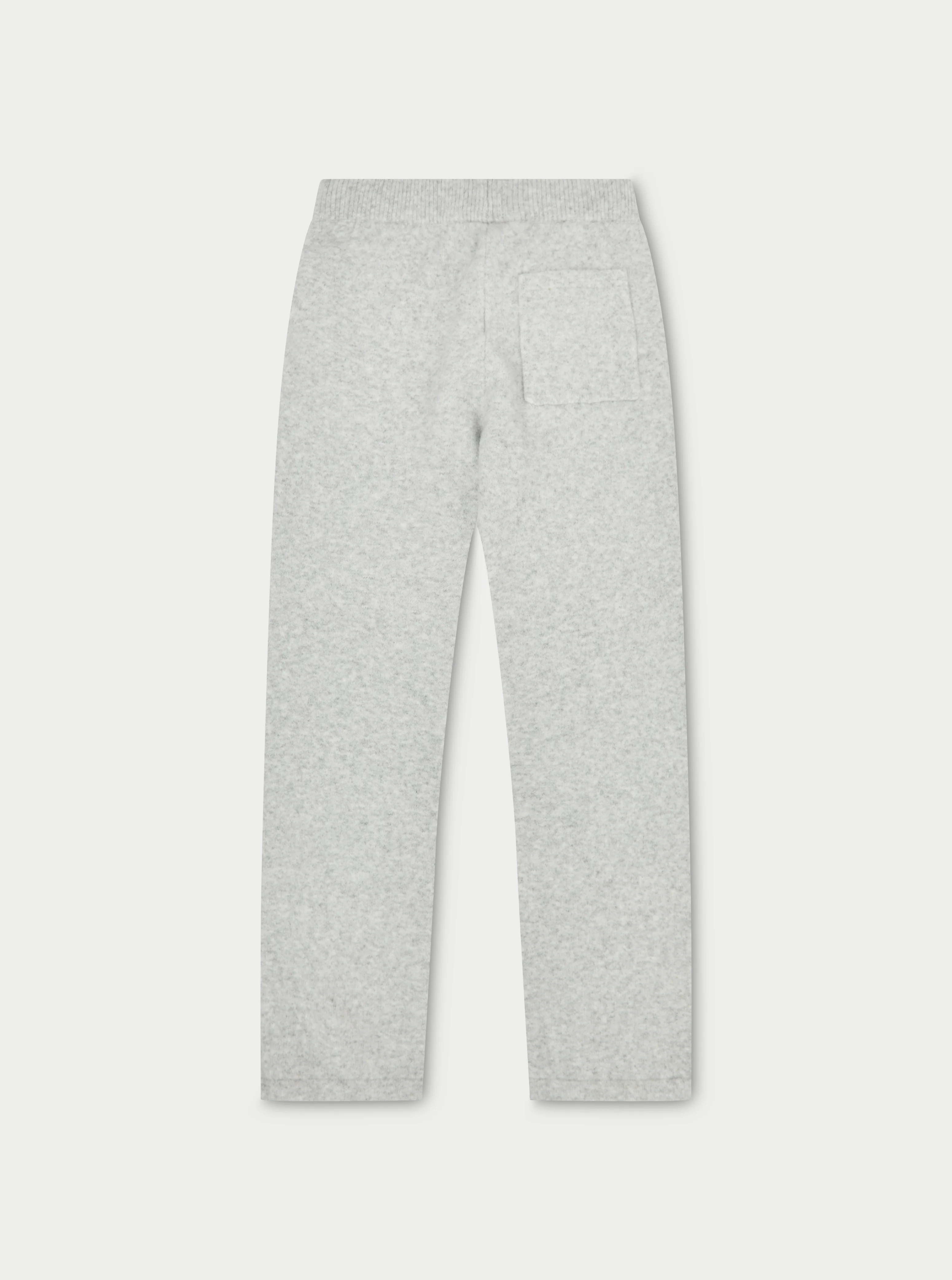 FLUFFY EMBLEM KNITTED JOGGERS - GREY MARL - Image 9