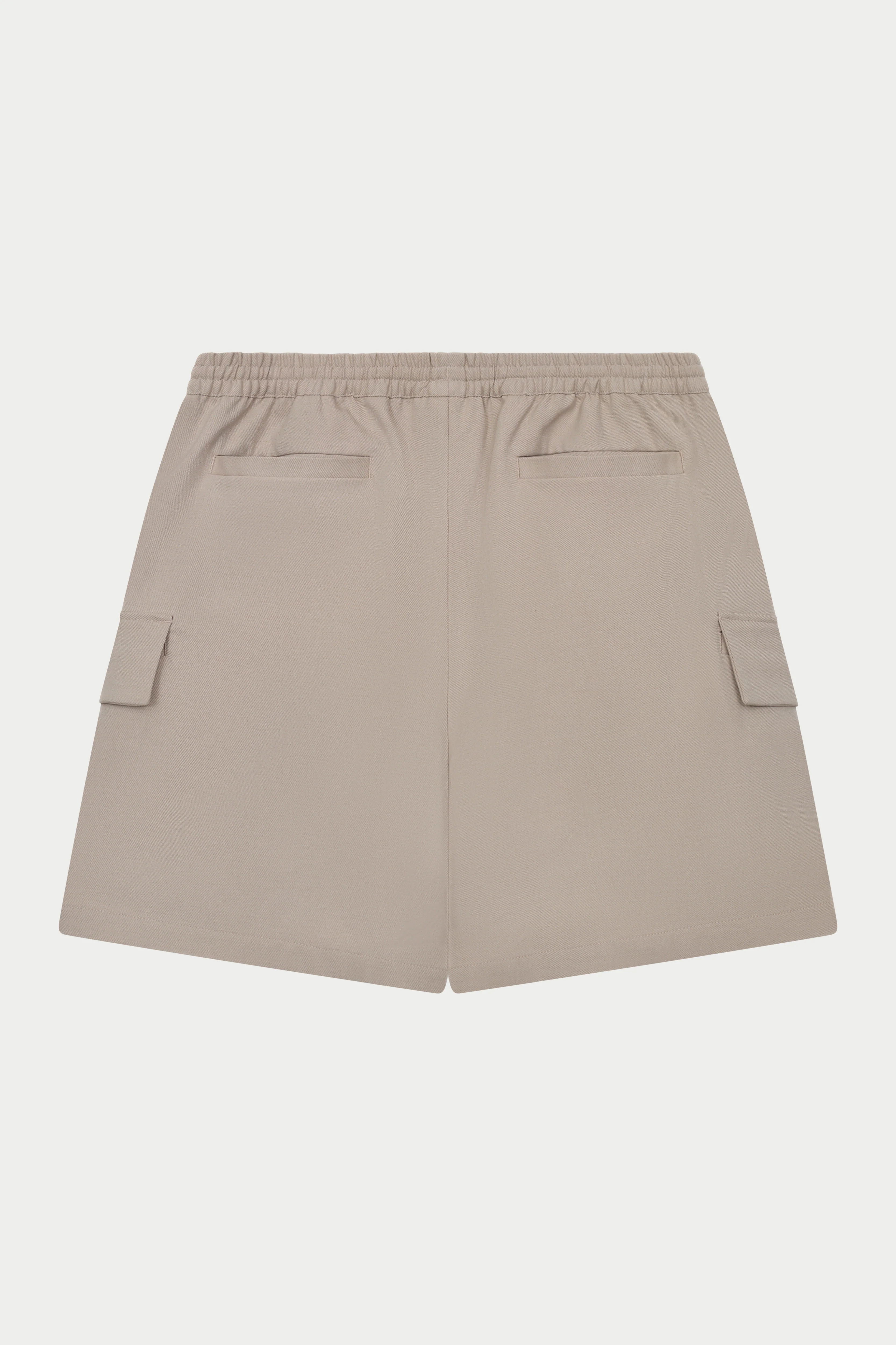 WIDE LEG SIDE POCKET SHORTS - BEIGE - Image 12
